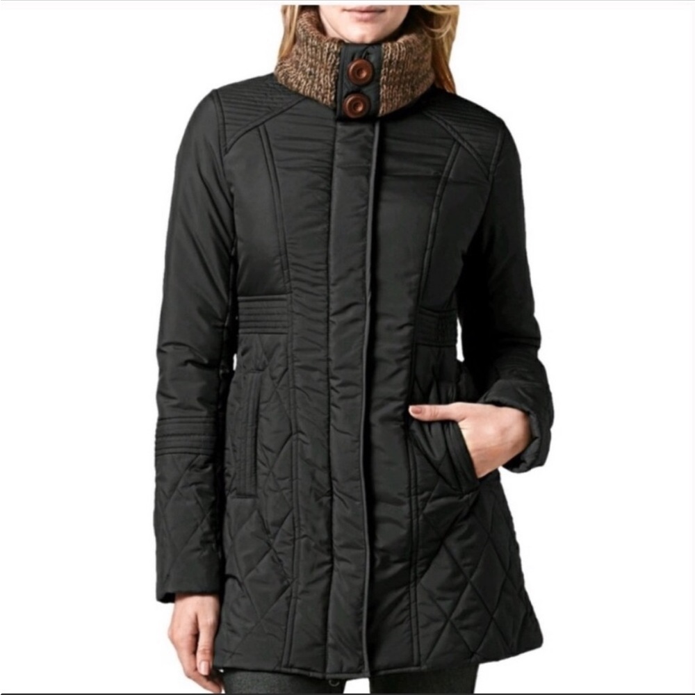 Prana Arden Black Winter Parka Size Small